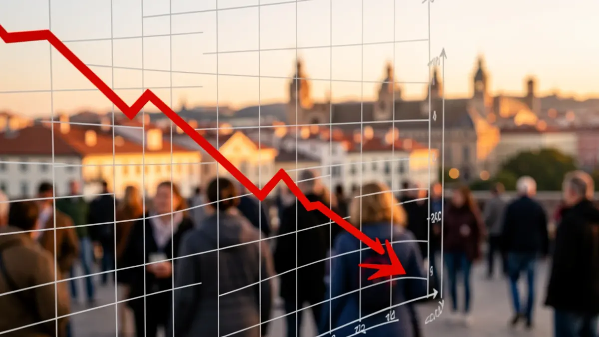 Generic image of a graph showing a downward trend, symbolizing decreasing unemployment.