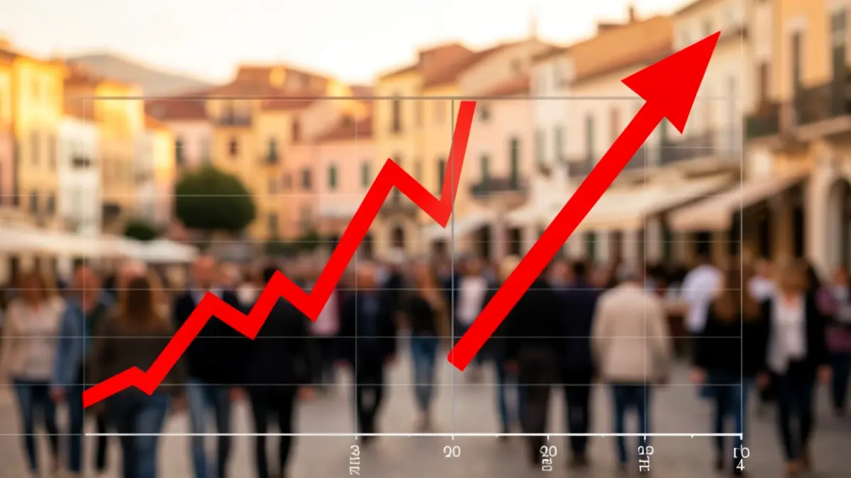 Generic image of an economic graph with a downward trend.