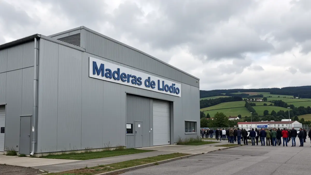 Imagen genérica del exterior de una fábrica.