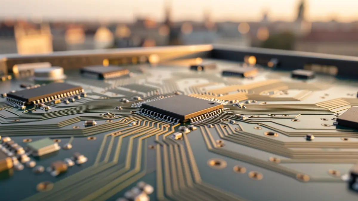 Imagen genérica de un circuito electrónico, símbolo de tecnología e innovación.
