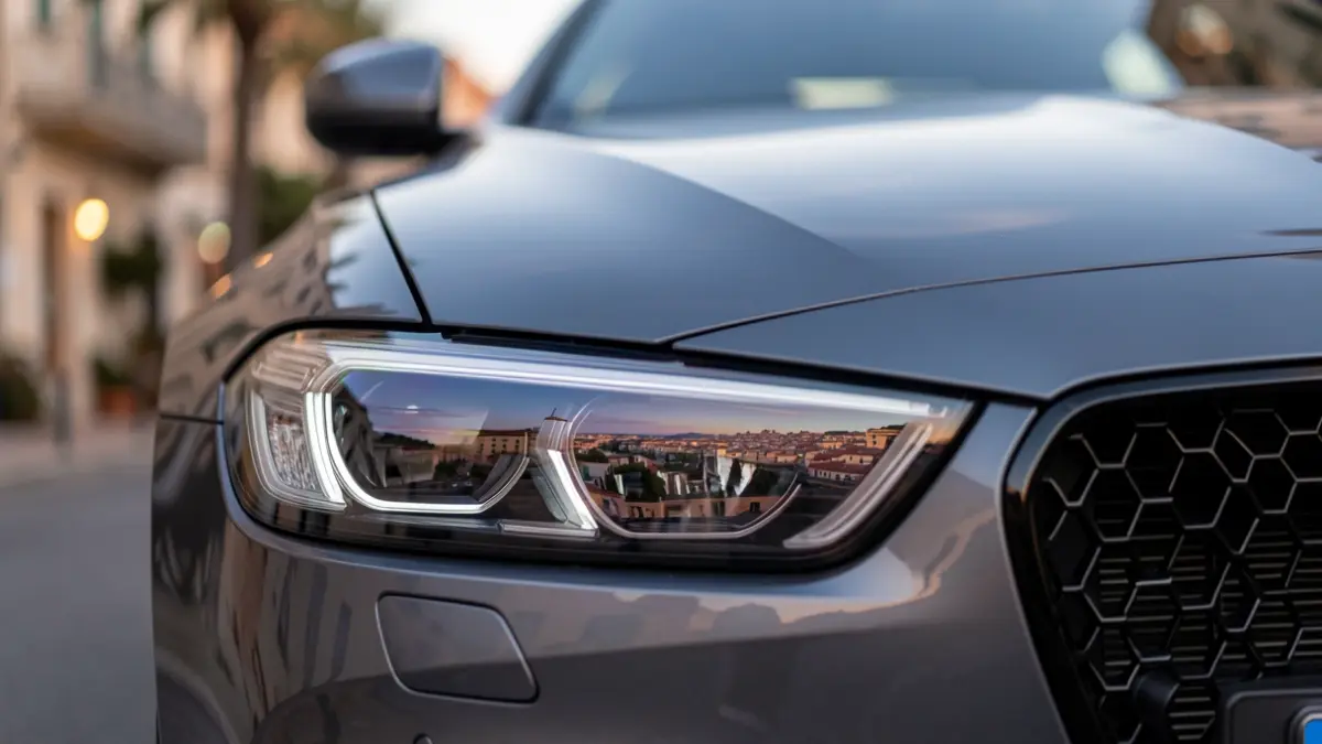 Imagen genérica de un coche moderno con detalles de diseño.