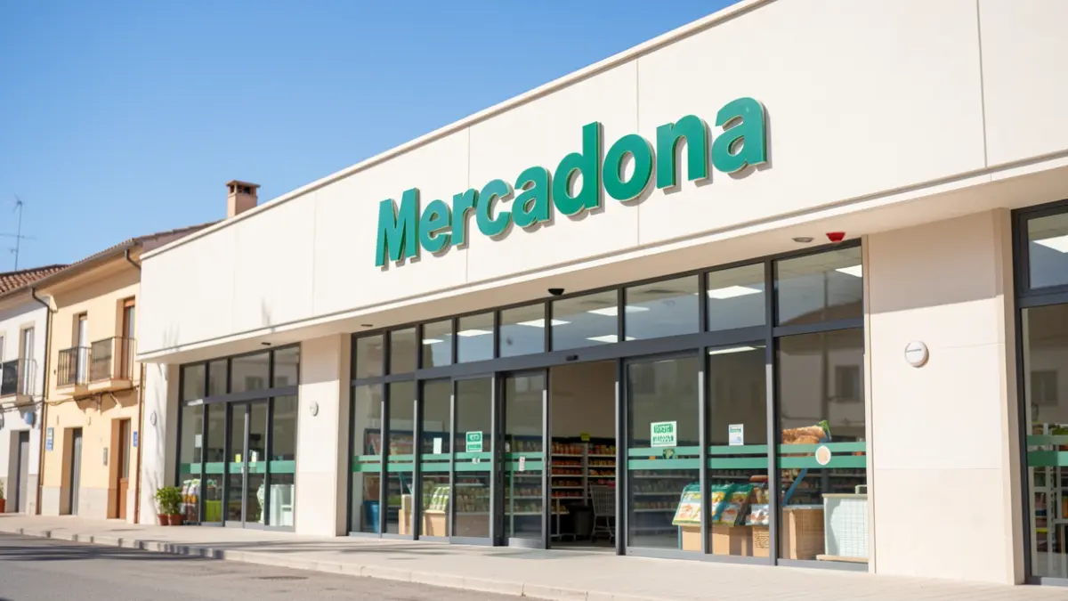 Facade of a Mercadona supermarket in Valdemoro.