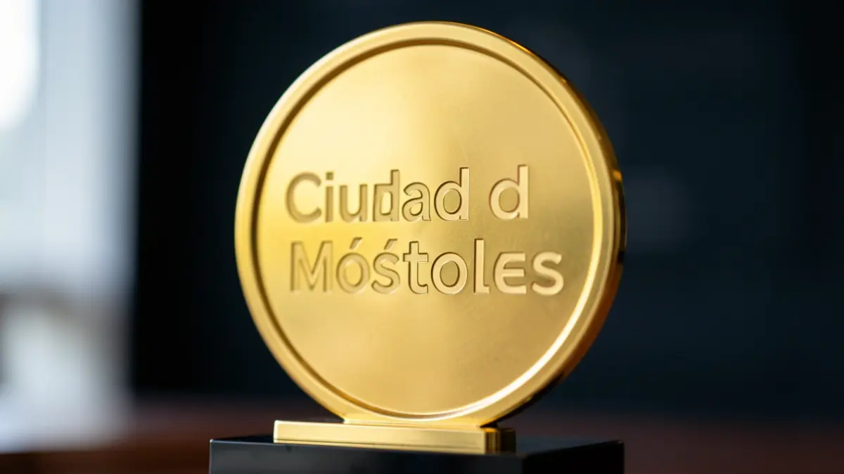 Generic trophy for the Ciudad de Móstoles Awards.