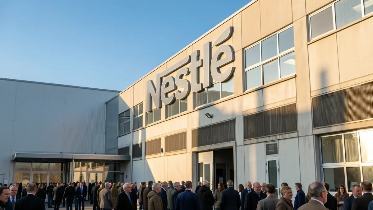 Generic image of a Nestlé factory.