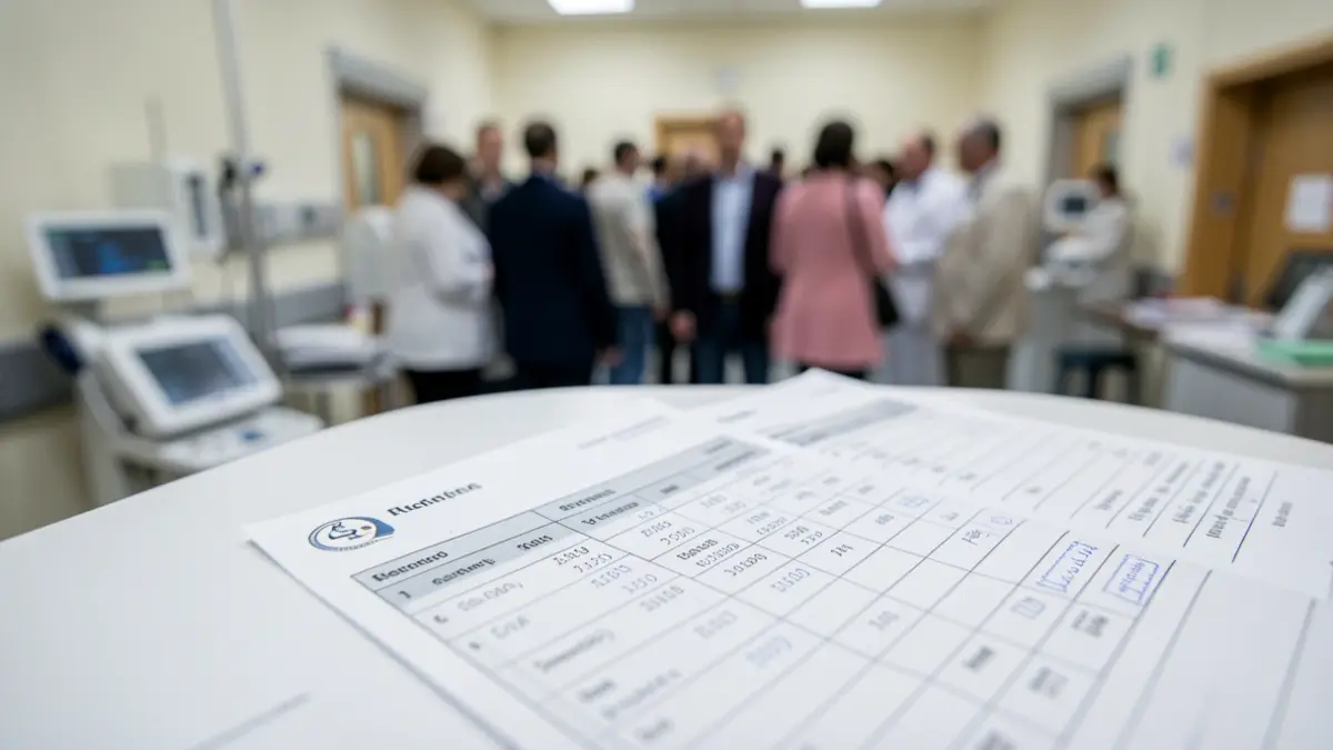 Imagen genérica de una gráfica médica en un hospital.