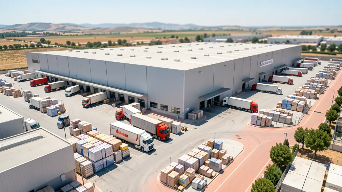 Imagen genérica de un centro de distribución de supermercados en Andalucía.