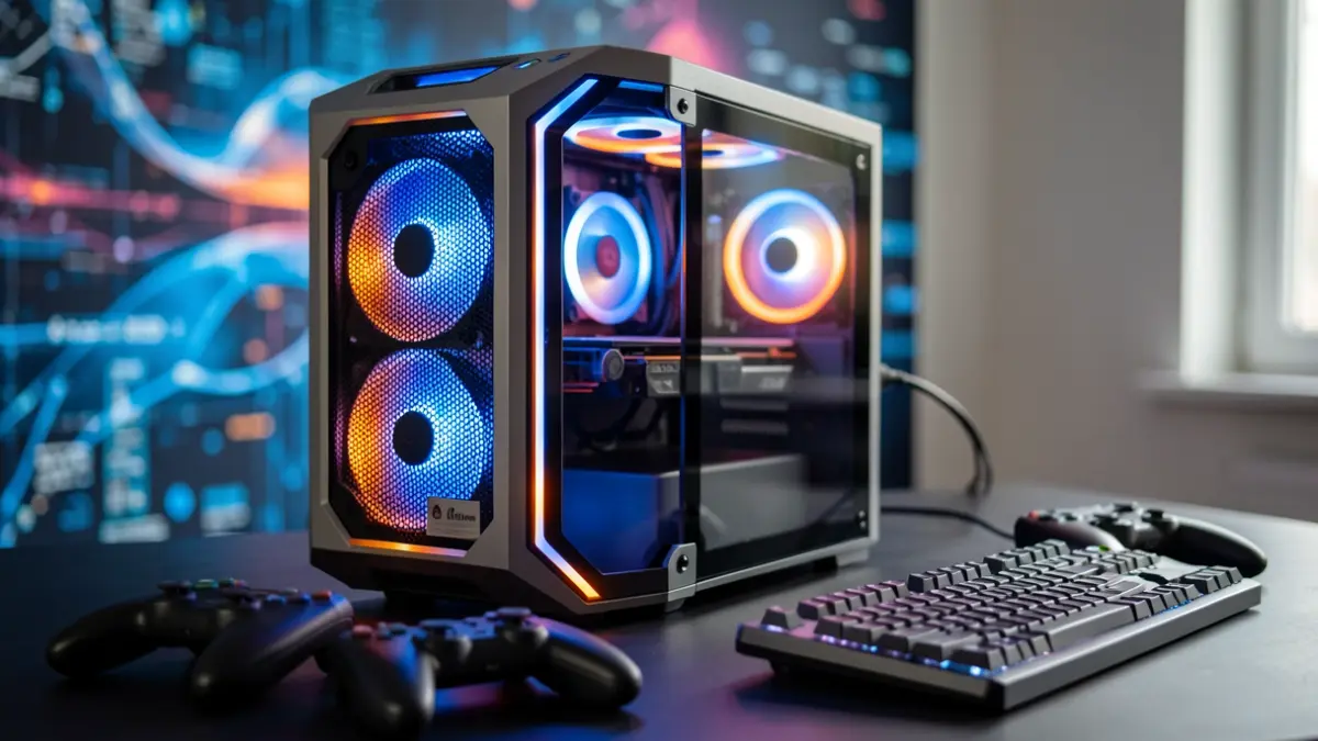 Imagen genérica de un ordenador para videojuegos de alta gama.