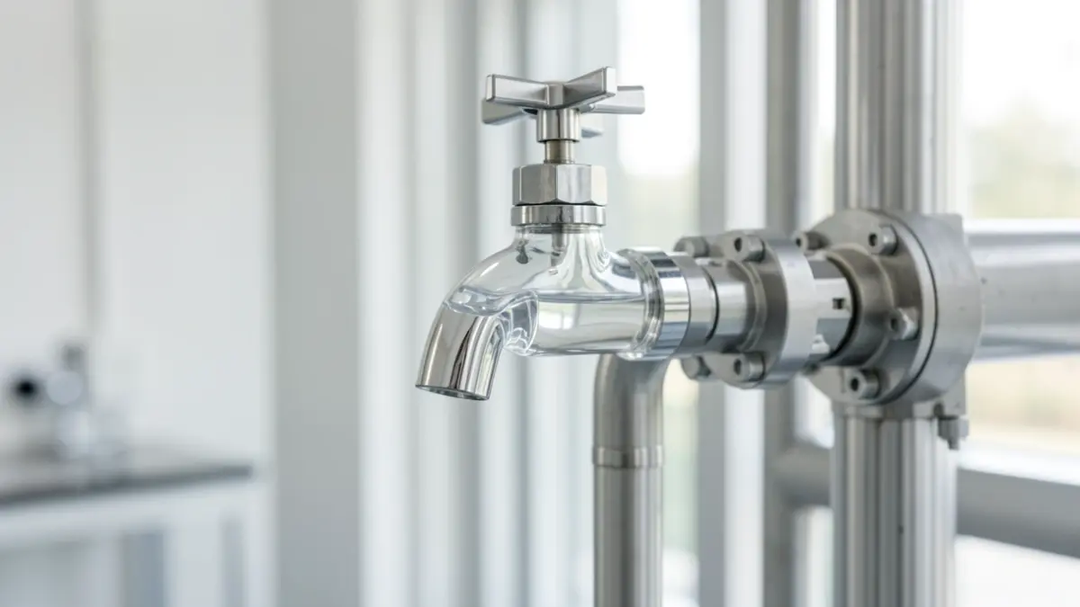 Imagen genérica de un grifo de agua en un entorno profesional.