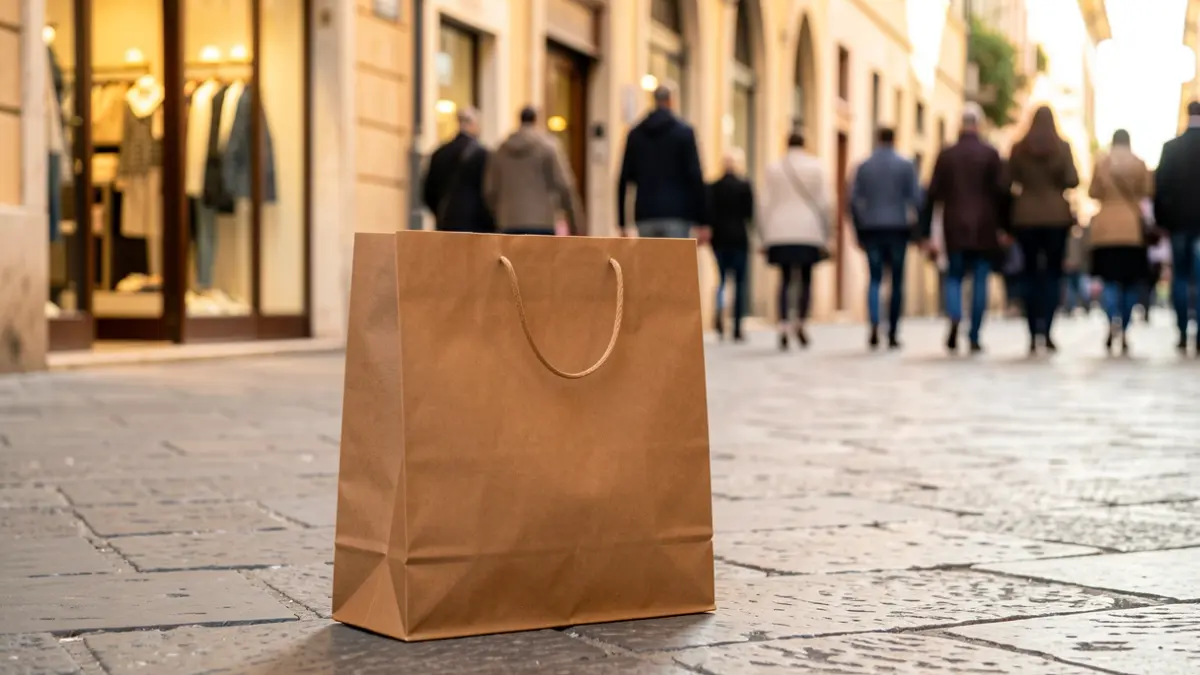 Imagen genérica de compras en un comercio local.