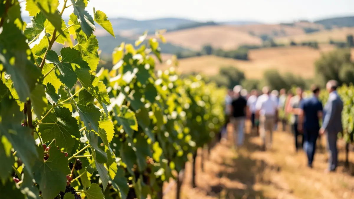 Generic image of vineyards ripening under the summer sun.
