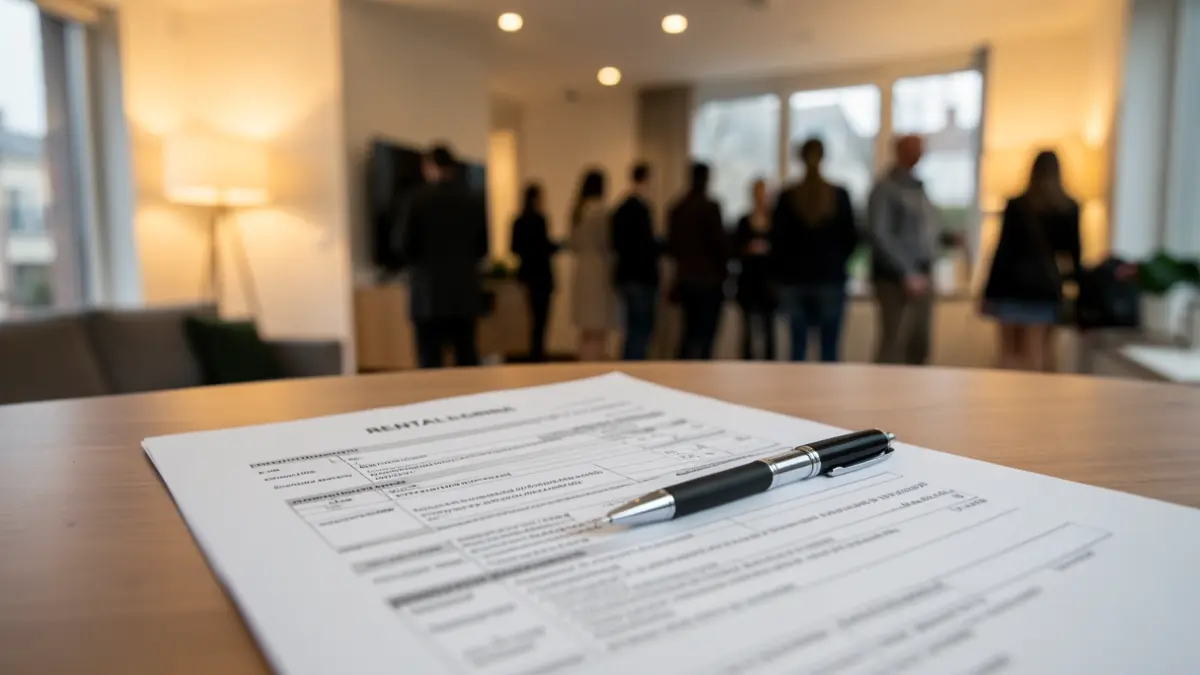 Generic image of a rental contract.