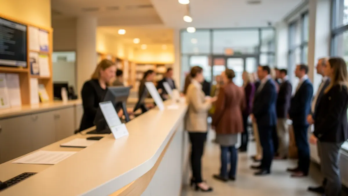 Generic image of a customer service office.