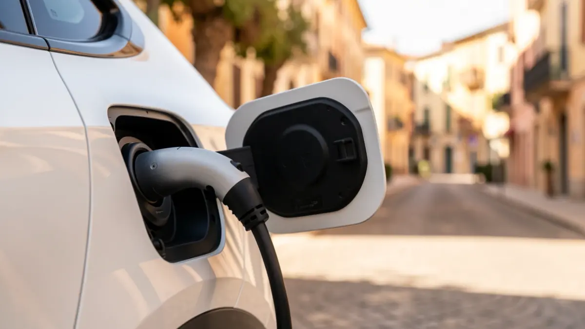 Imagen genérica de un punto de carga para vehículos eléctricos.