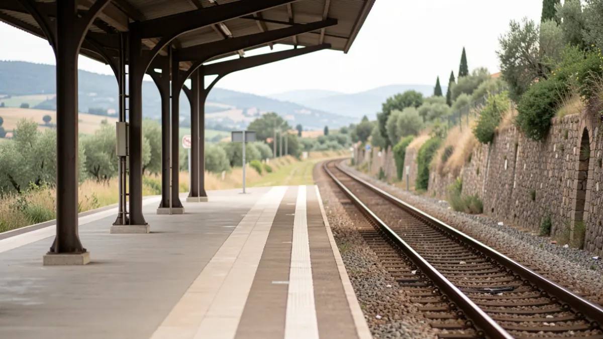 Generic image of an empty mountain station.