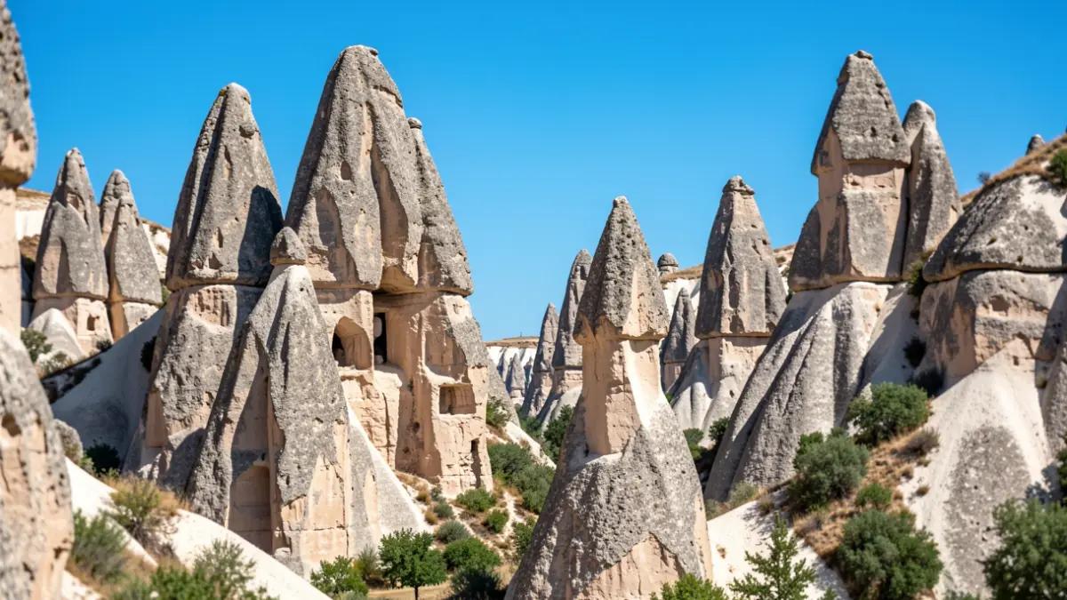 Paisaje kárstico de El Torcal de Antequera con formaciones rocosas únicas.
