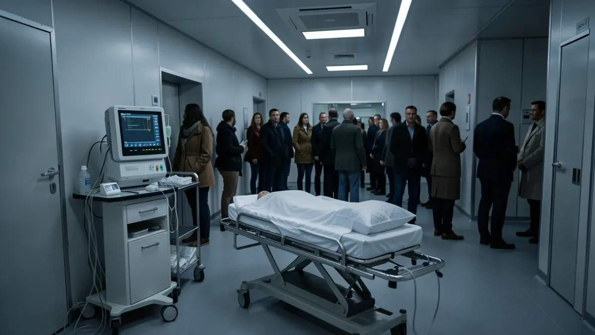 Generic image of a medical transport room.