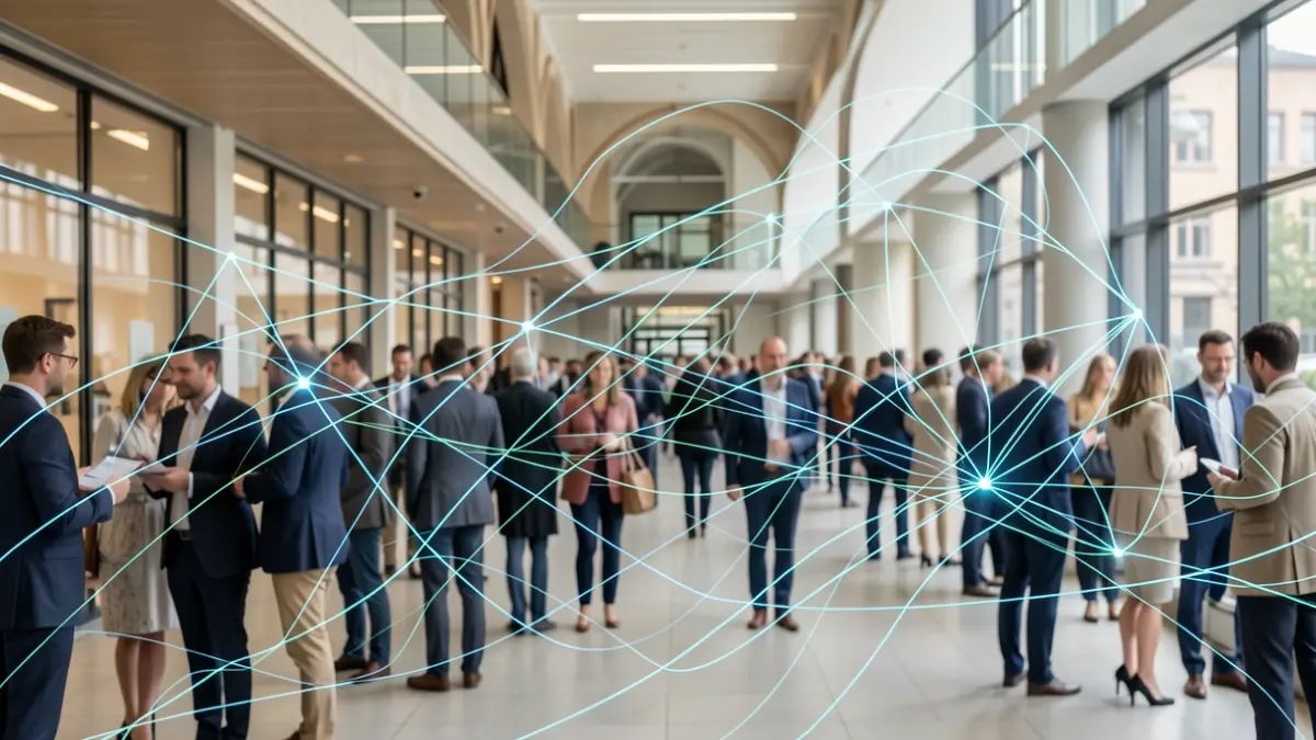 Imagen genérica: Representación abstracta de redes de negocio e innovación en Euskadi.