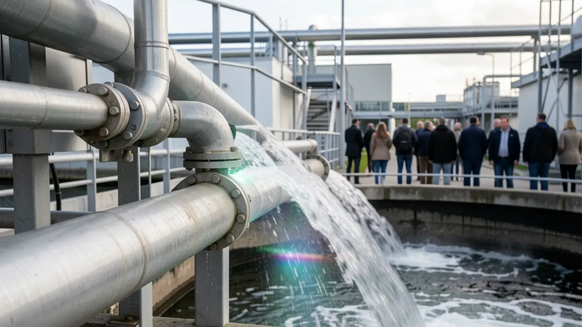 Imagen genérica de un proceso industrial de aguas residuales.