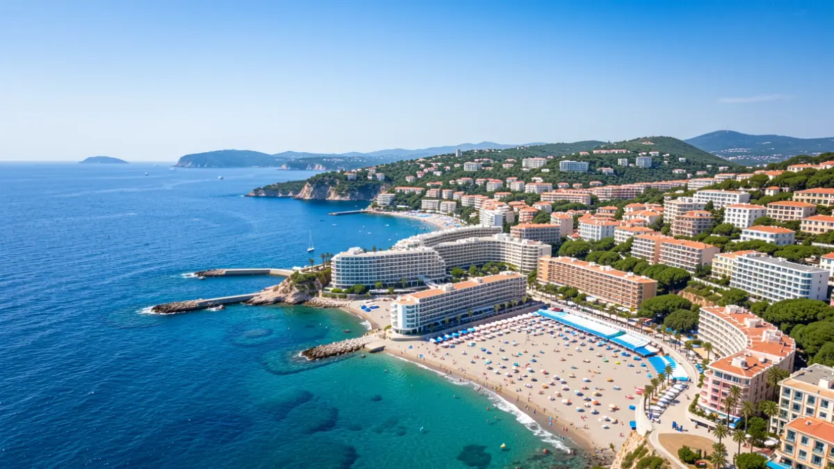 Generic image of the Valencian Community coast with hotels and beaches.