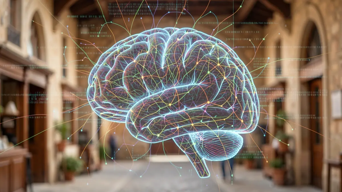 Generic image of neural connections and molecular alterations.