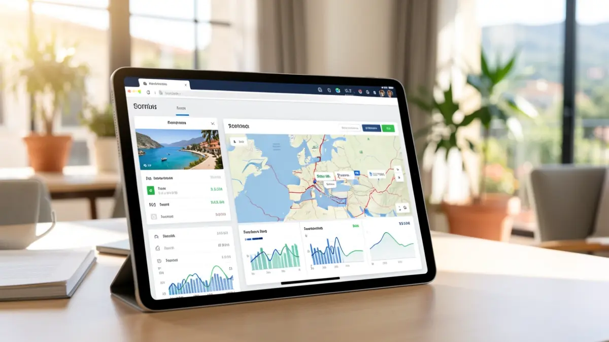 Generic image of a digital tourism data management interface.
