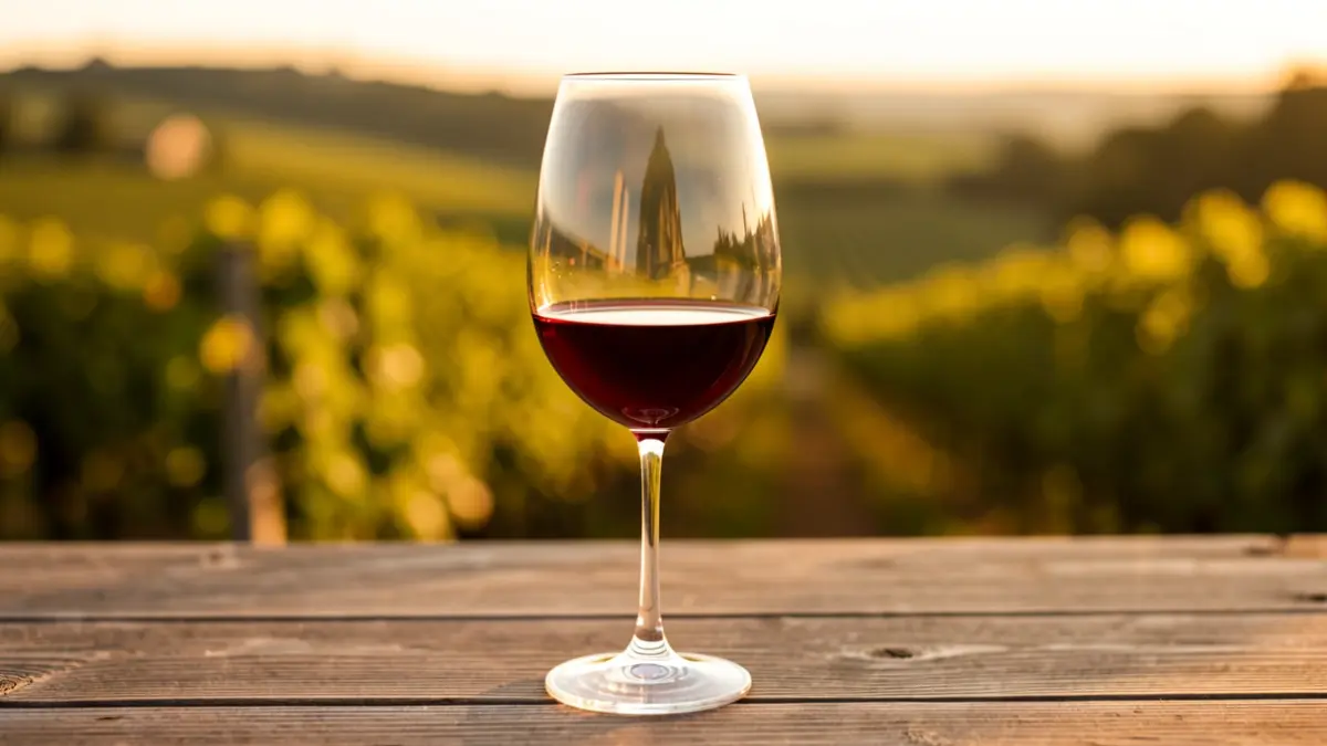 Generic image of wine in a tasting setting.