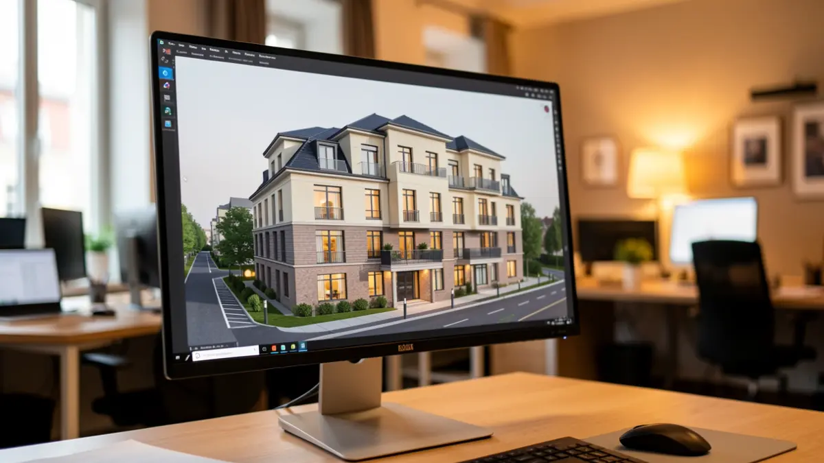 Imagen genérica de modelado digital en 3D para proyectos de arquitectura.