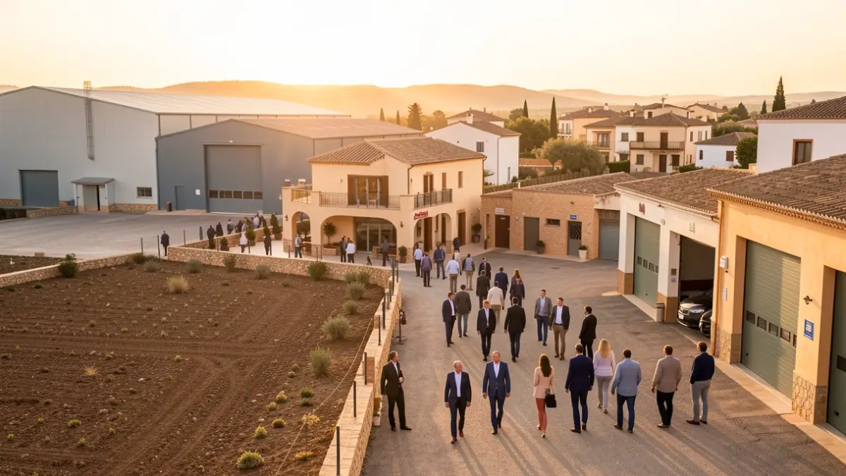Selección de inmuebles empresariales disponibles para subasta en Andalucía.