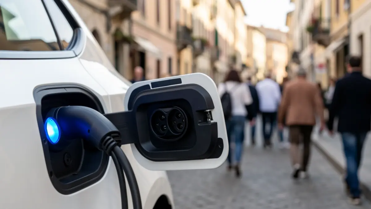 Generic image of an electric vehicle charging point.