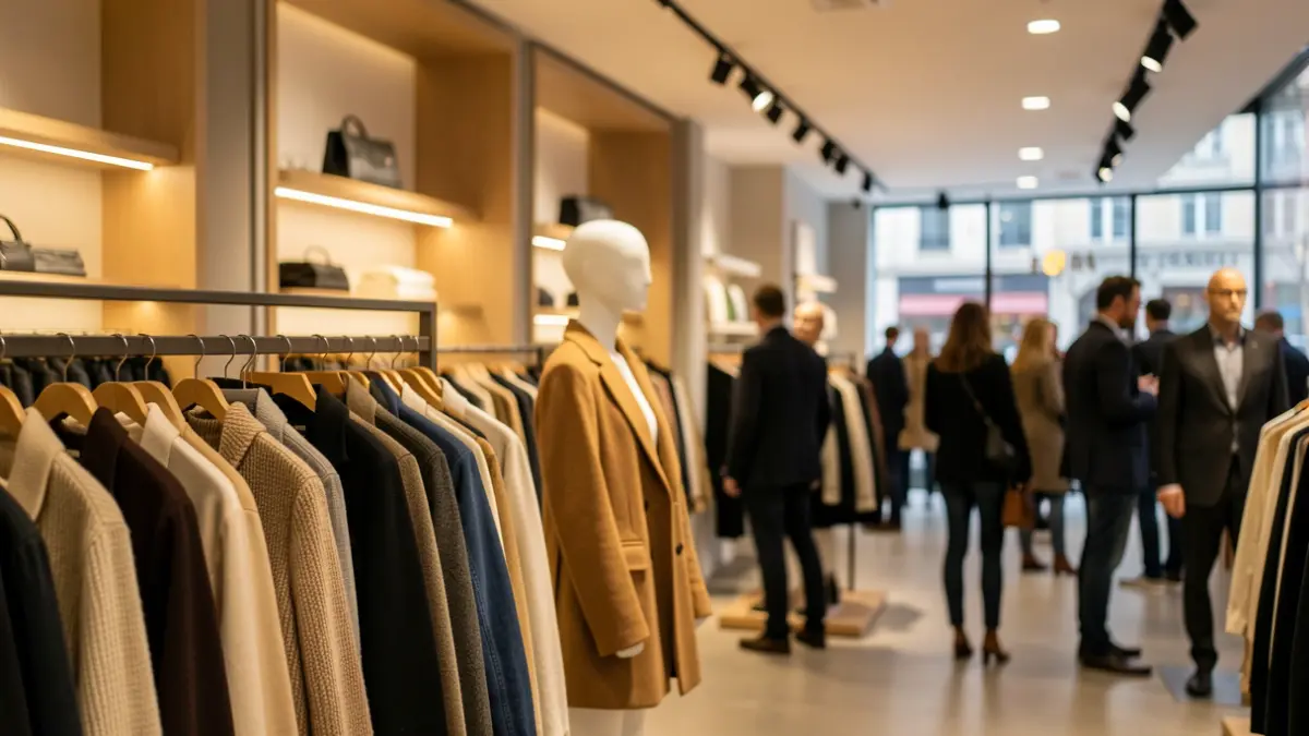 Generic image of a fashion store interior.