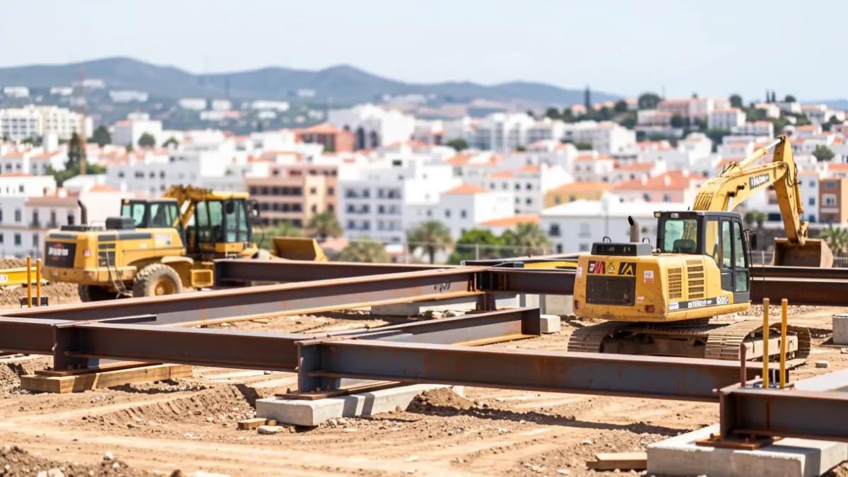 Imagen genérica de una obra en construcción con maquinaria pesada.