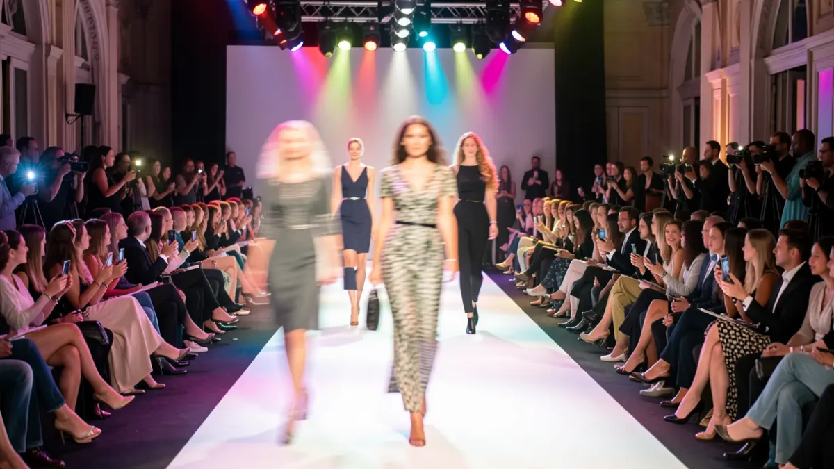 Imagen genérica de un desfile de moda con público y pasarela.
