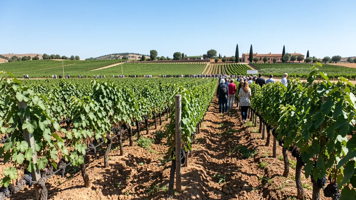 Viñedos en la comarca de Montilla-Moriles, Andalucía.