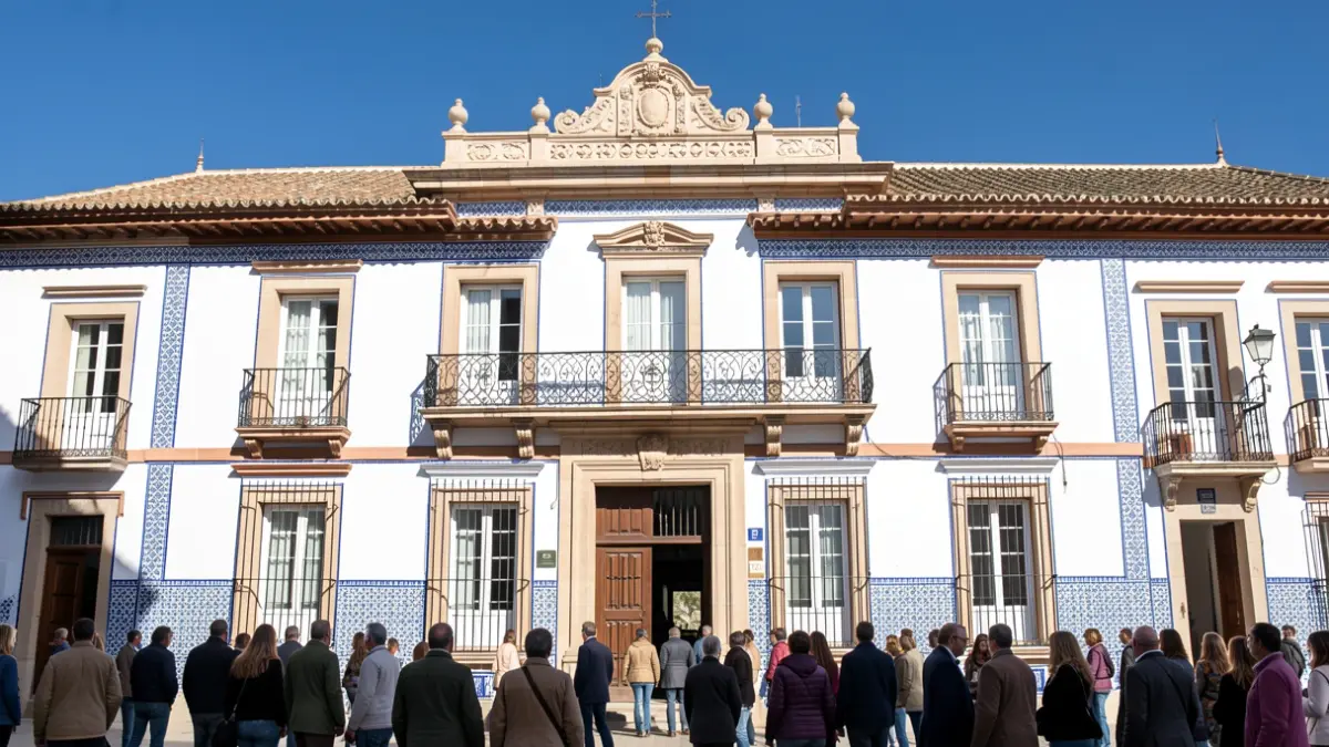 Facade of the Priego de Córdoba City Hall.