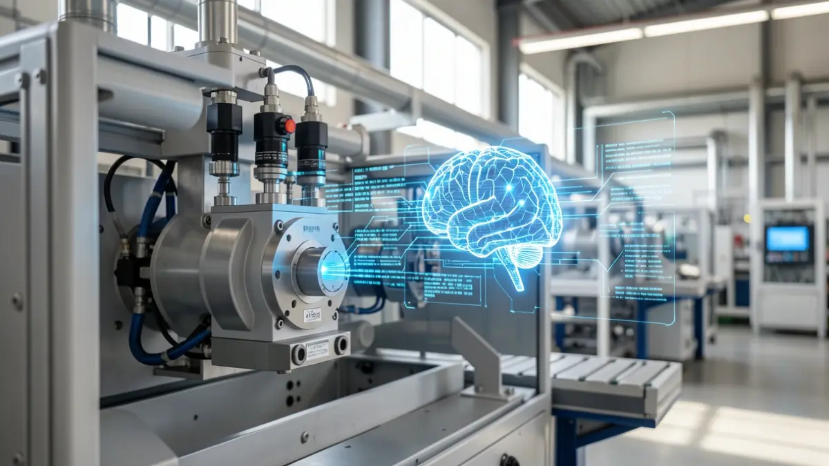 Análisis de datos de máquinas industriales mediante inteligencia artificial generativa.