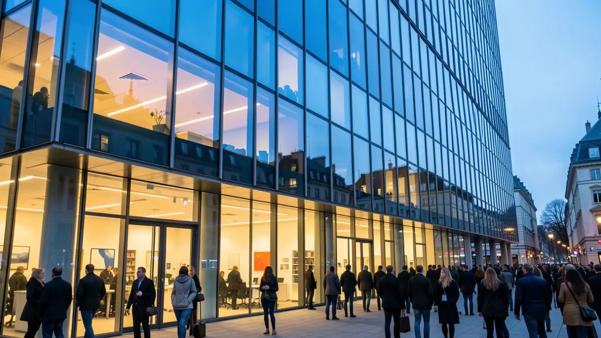 Imagen genérica de un edificio de oficinas moderno.