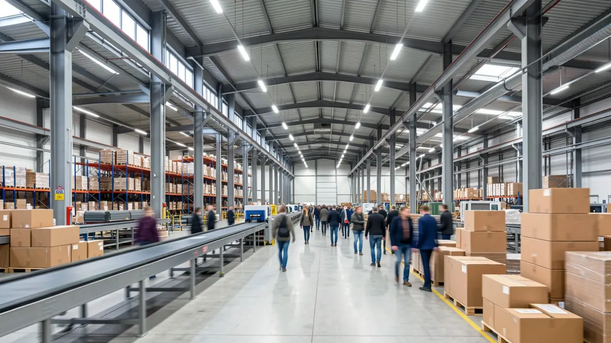 Generic image of a modern logistics center with industrial facilities.