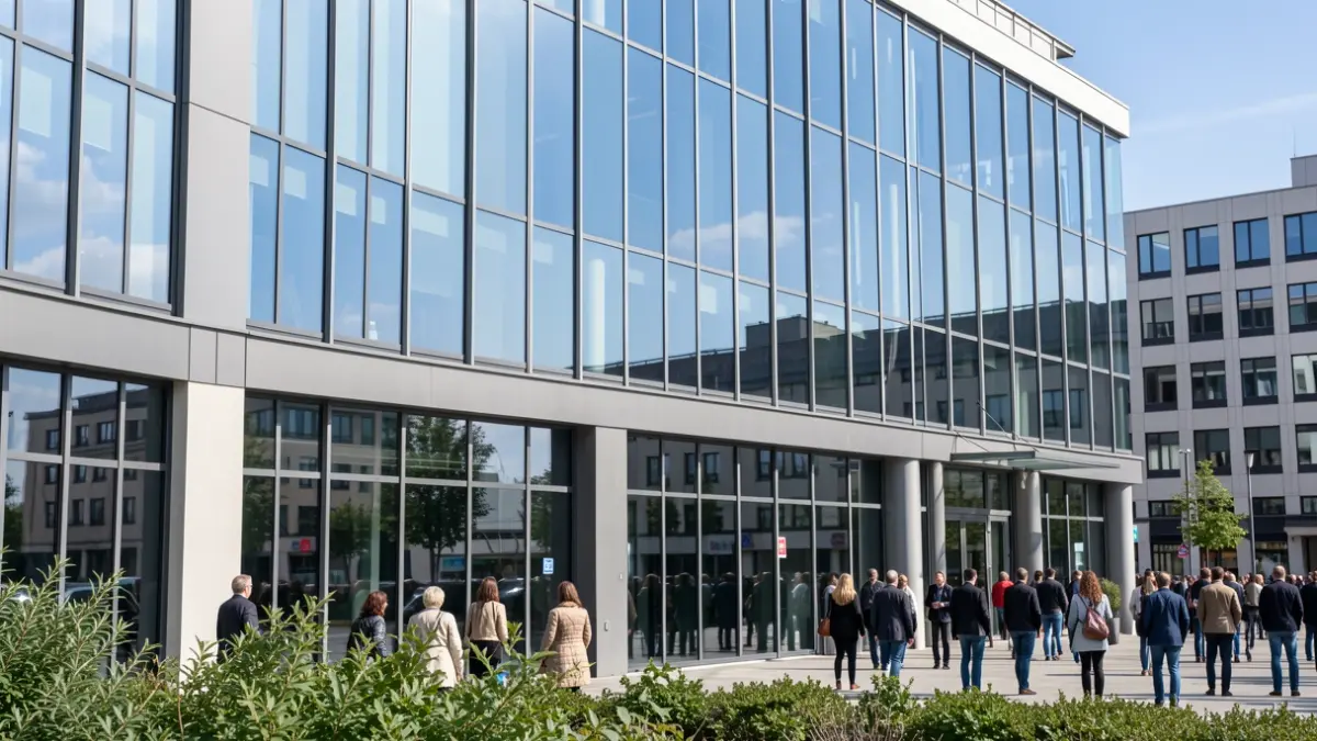 Generic image of a modern office building.