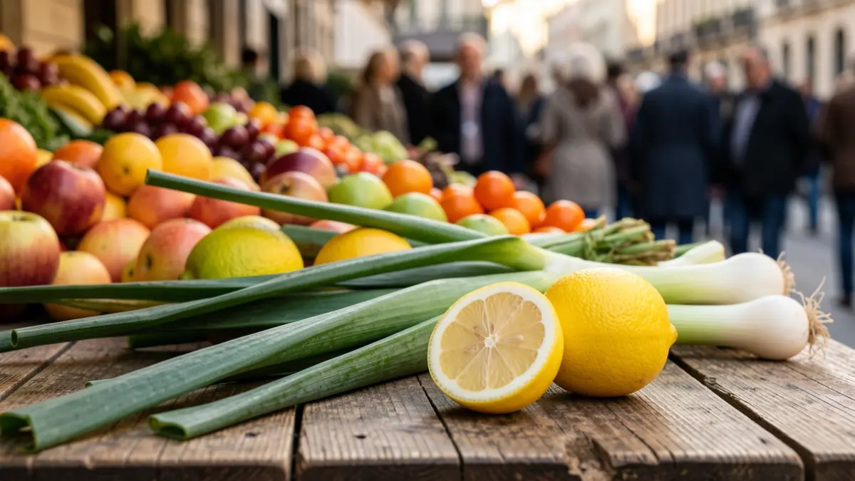 Generic image of fresh green onions and lemons.