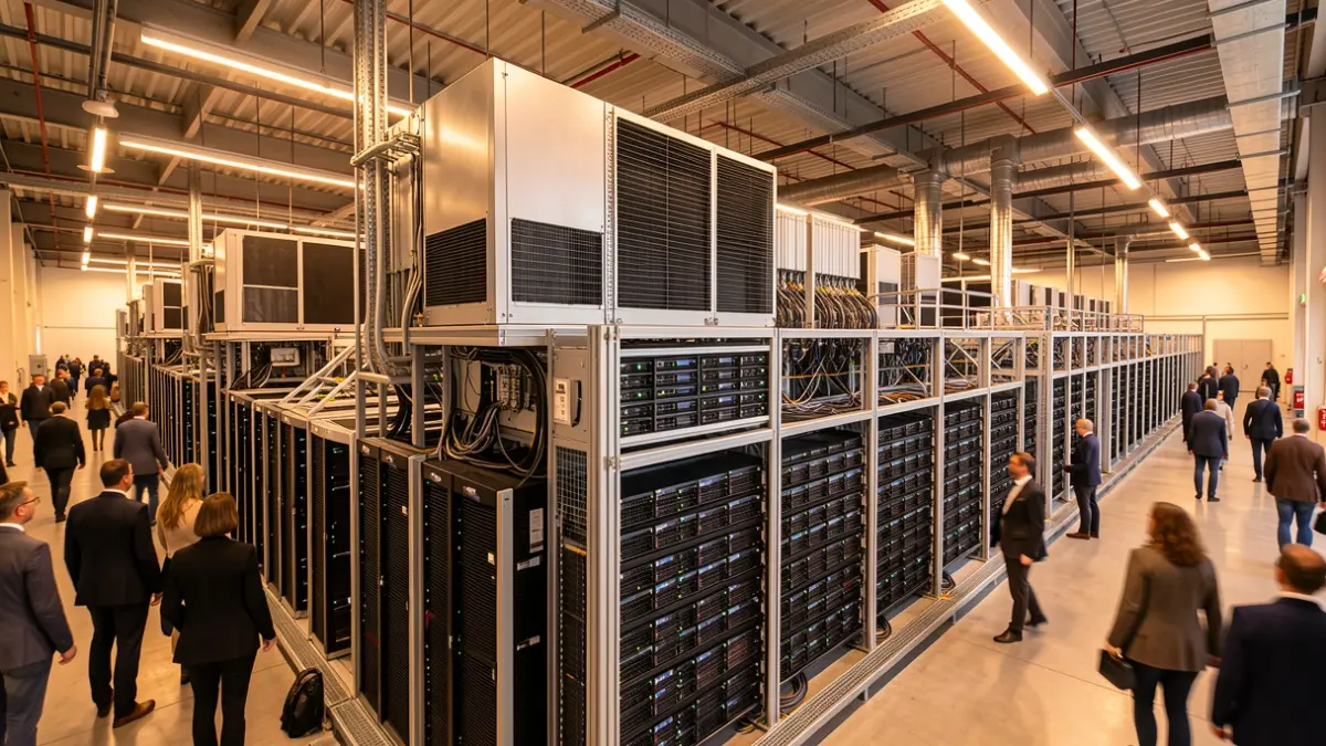 Imagen genérica de un centro de datos especializado en inteligencia artificial.