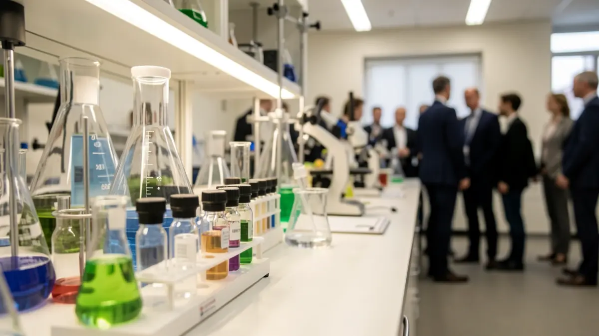 Imagen genérica de un laboratorio científico con material de investigación.