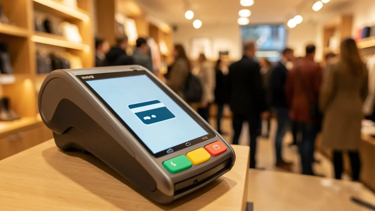 Imagen genérica de un terminal de pago moderno.