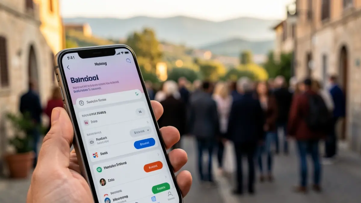 Imagen genérica de un teléfono móvil con una aplicación bancaria.