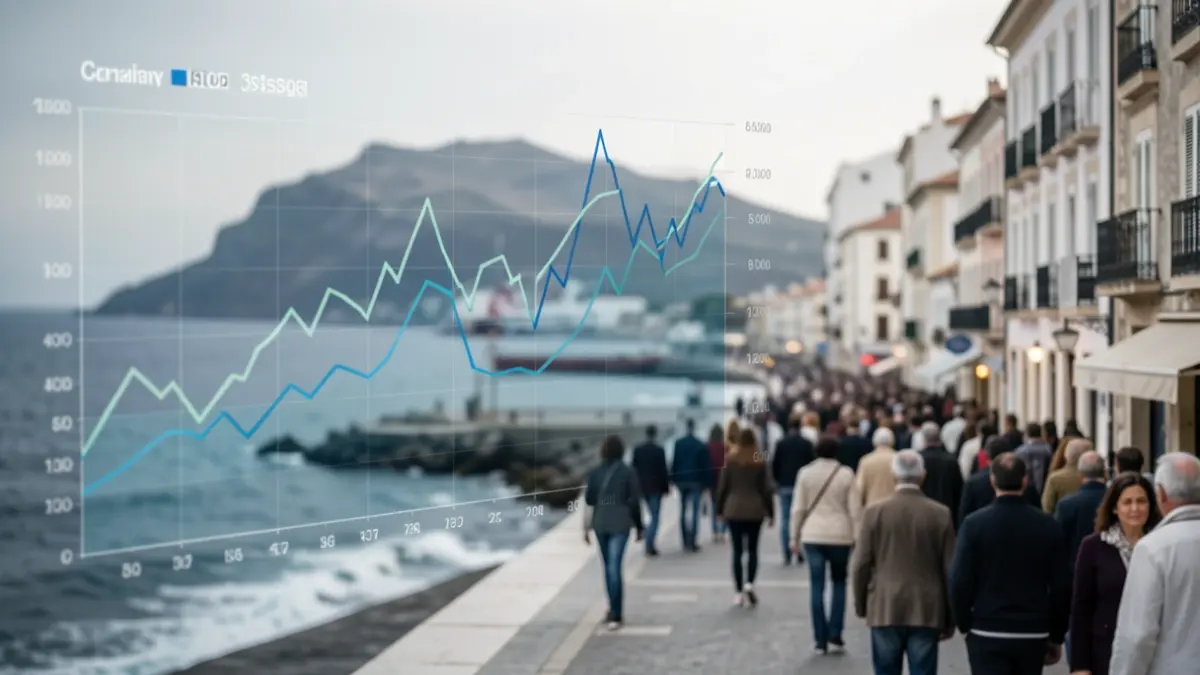 Imagen genérica de gráficos económicos con tonos azules y ocres.