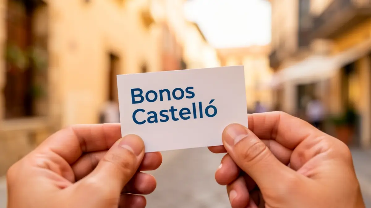 Imagen genérica de un vale de descuento para la campaña comercial de Castelló.