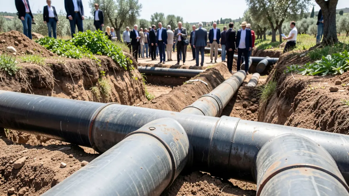 Generic image of hydraulic infrastructure under construction.