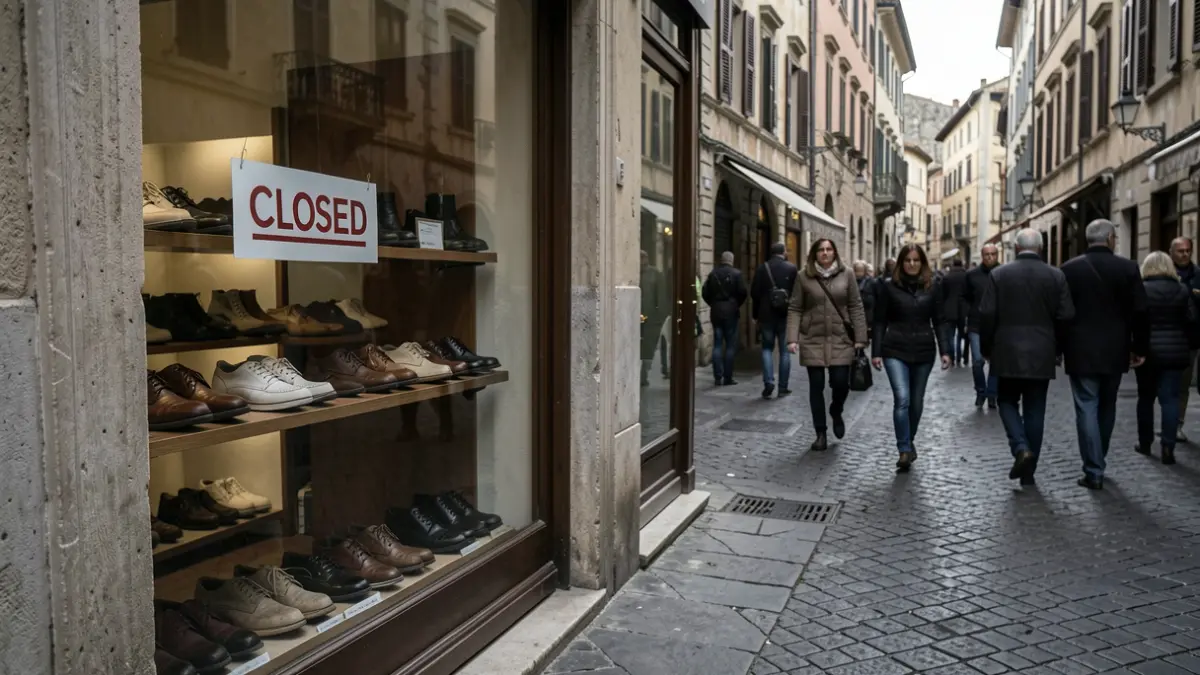Generic image of a closed shop with a 'Closed' sign on the window.