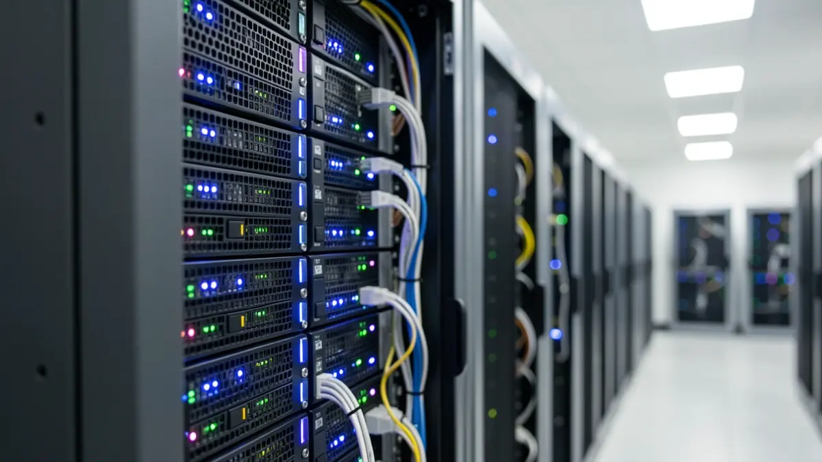Imagen genérica de servidores informáticos en un centro de datos.