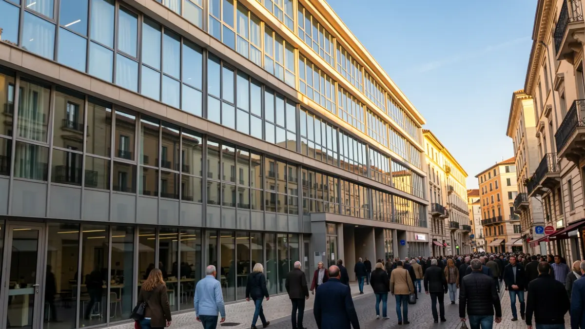 Generic image of a modern office building.