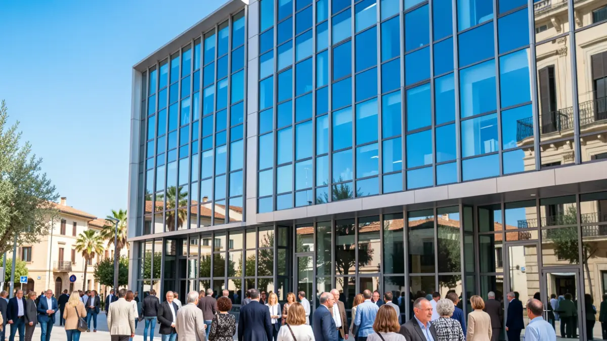 Generic image of a modern office building with window reflections.